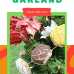 How to make concha garland from felt.