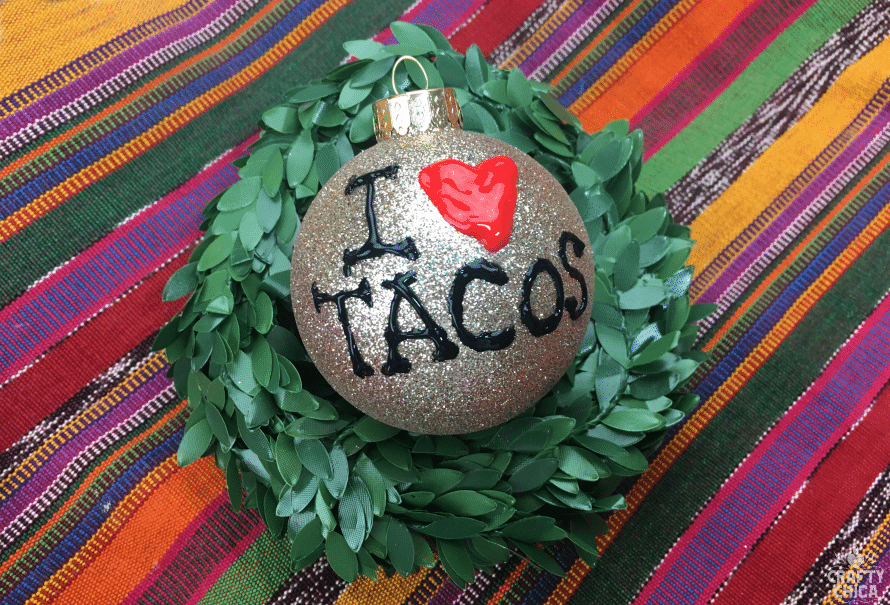 I Heart Taco Ornaments by Crafty Chica