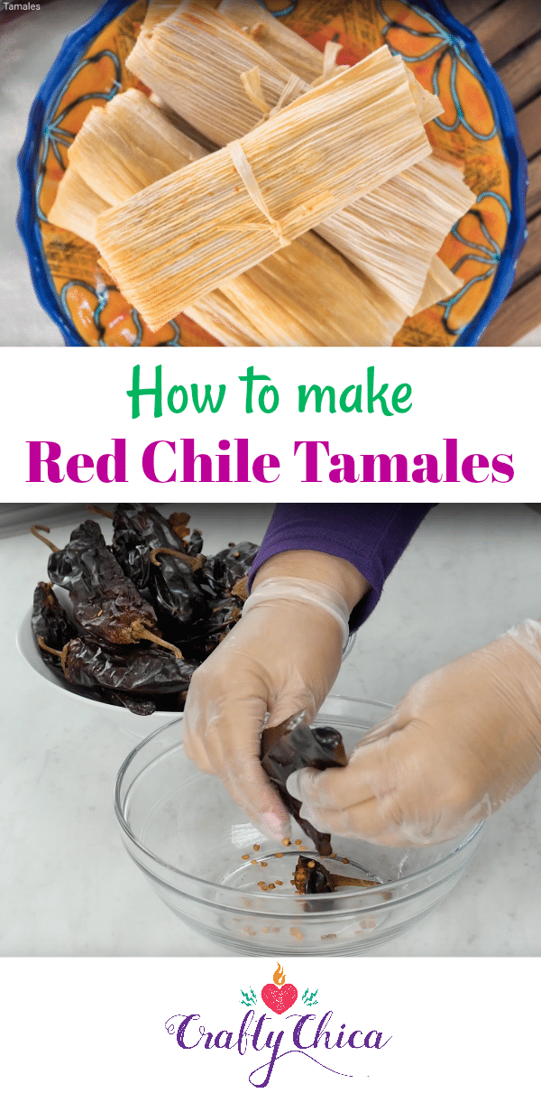 Red Chile Tamales Recipe by CraftyChica.com