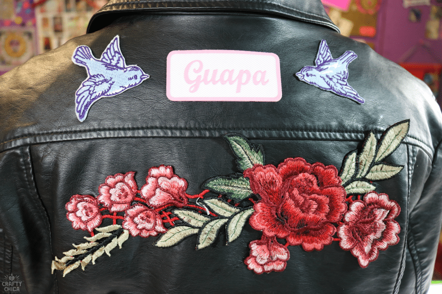 diy patch jacket by Crafty Chica.