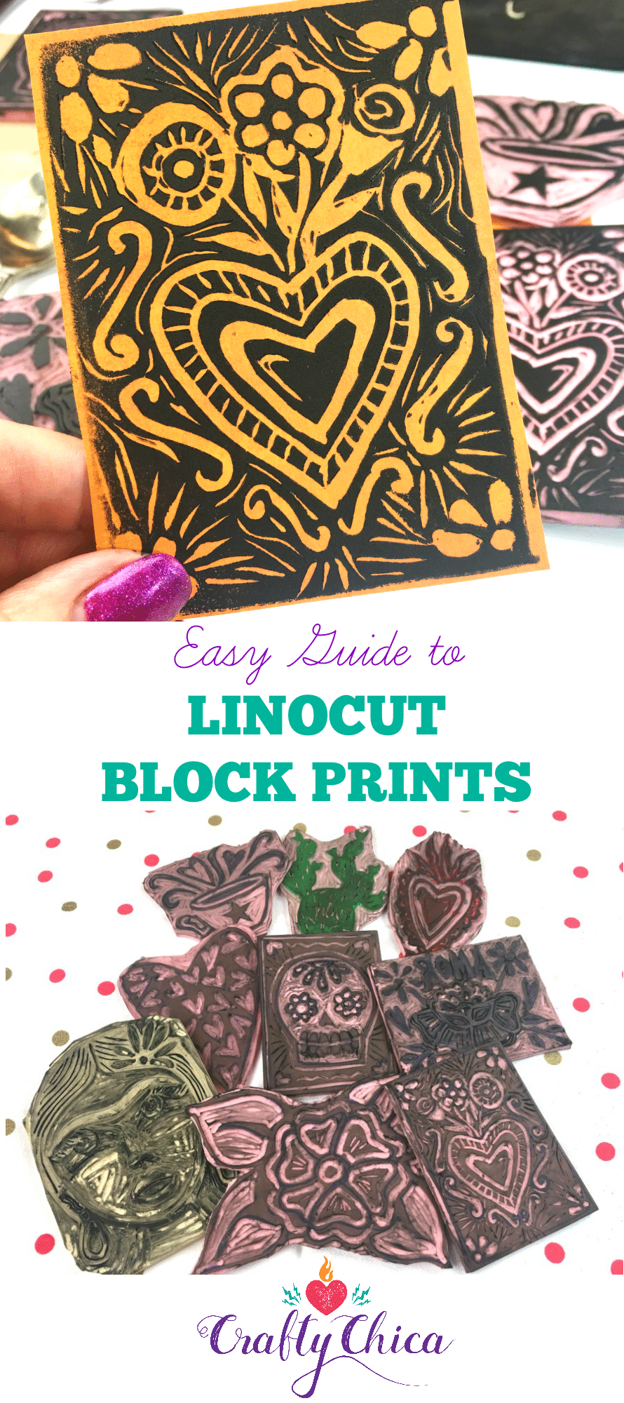 VIDEO: Linocut & Block Printing Tutorial - The Crafty Chica