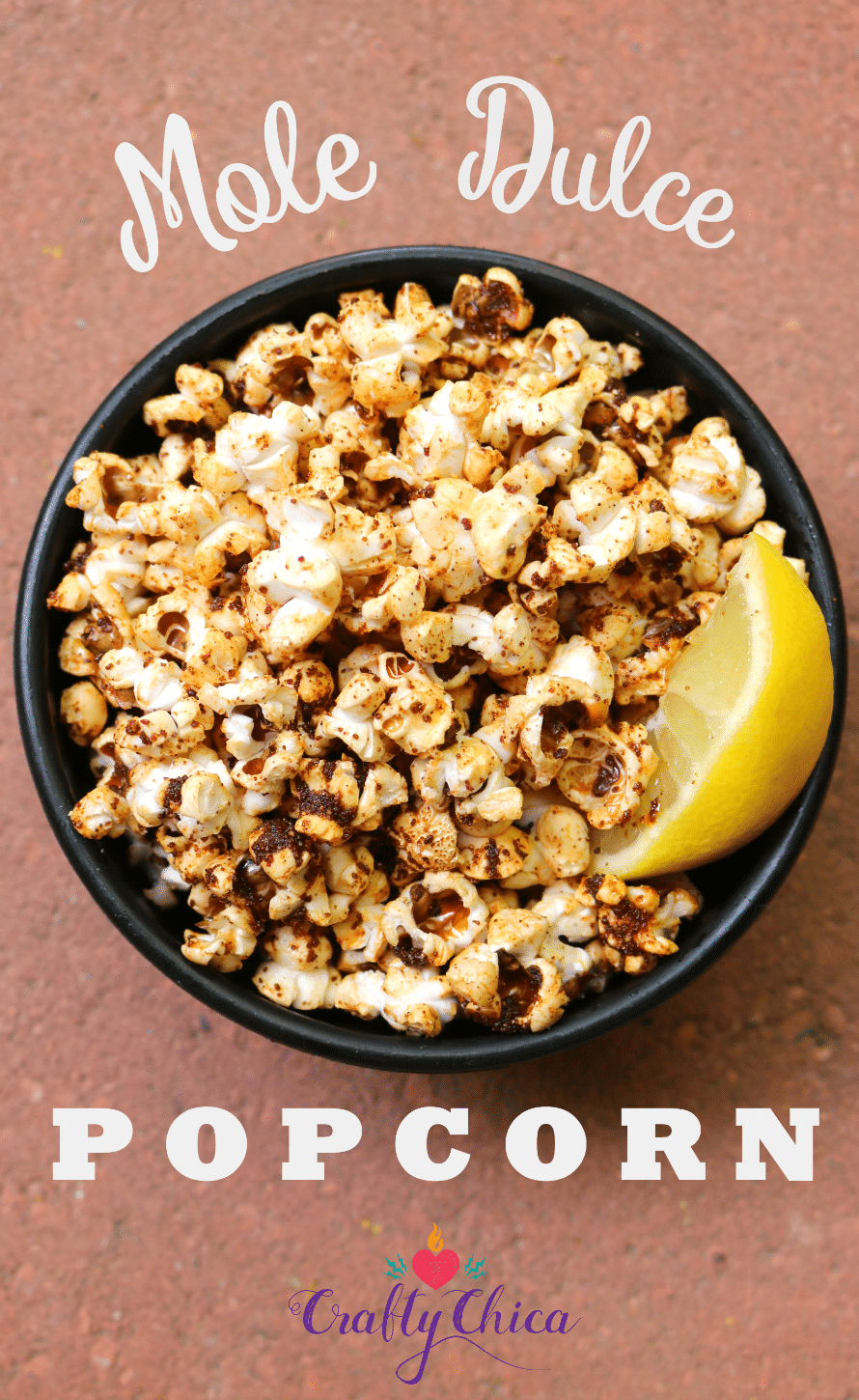 Mole Popcorn Recipe by CraftyChica.com