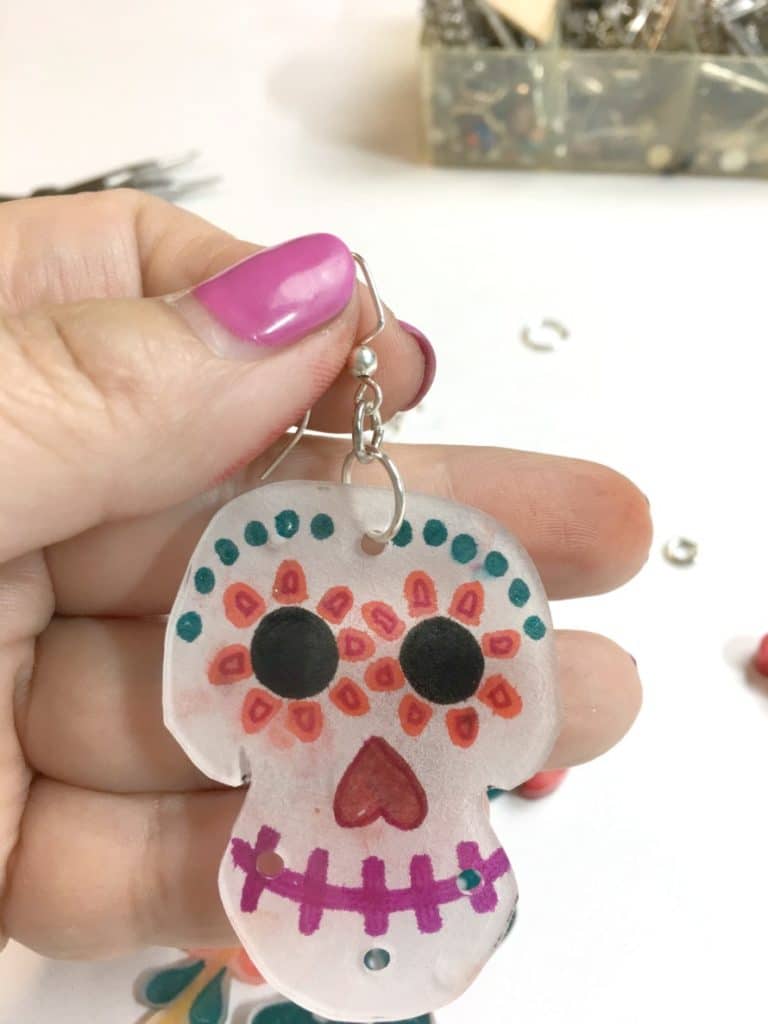Coco inspired sugar skull earrings by Crafty Chica