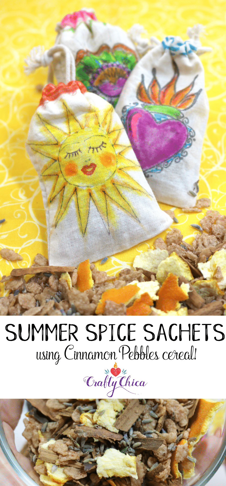 Summer Spice Sachets by Crafty Chica.