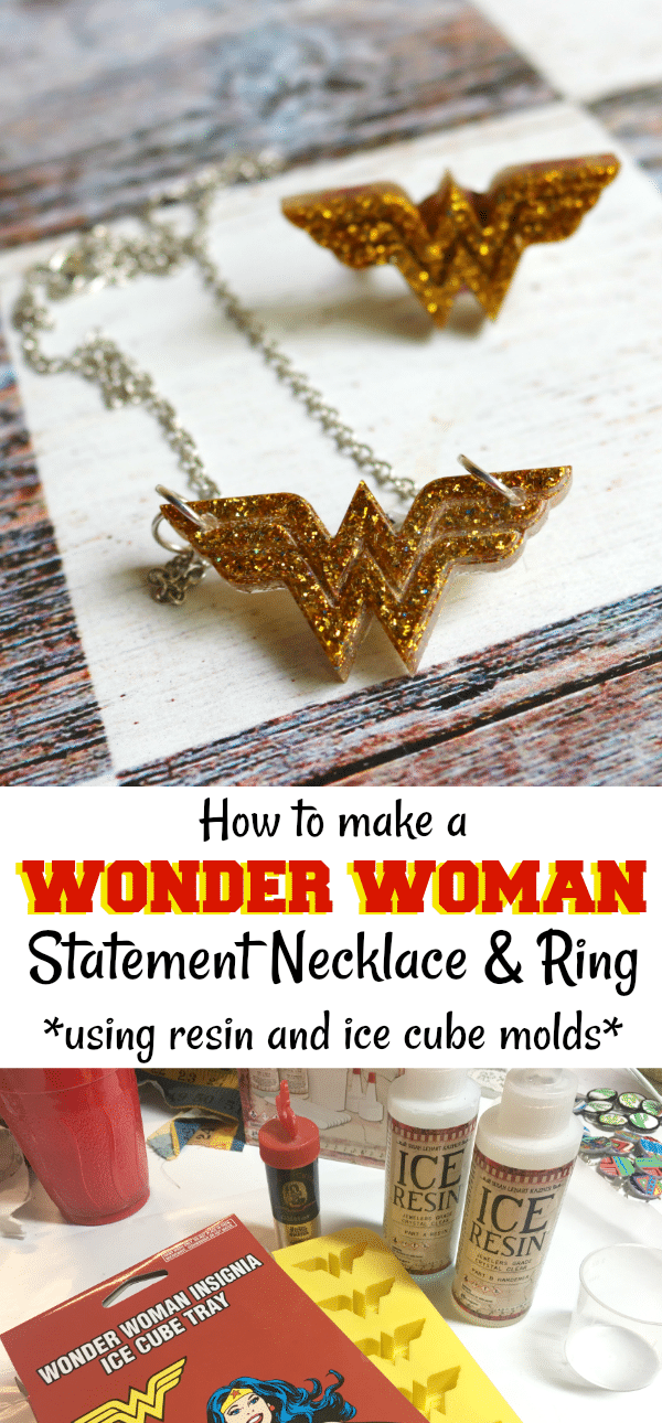 DIY Wonder Woman Statement Necklace by CraftyChica.com.