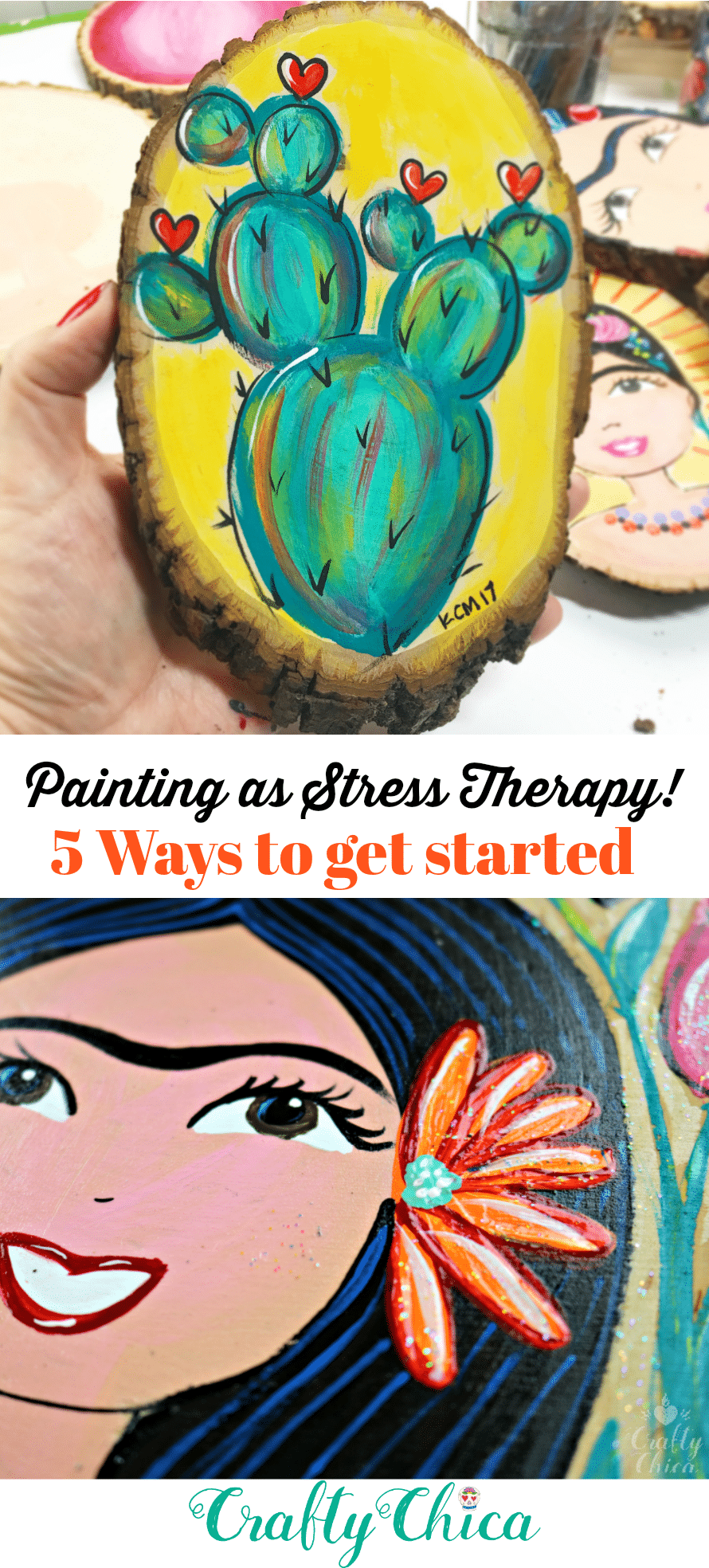 How to paint away stress, by Crafty Chica