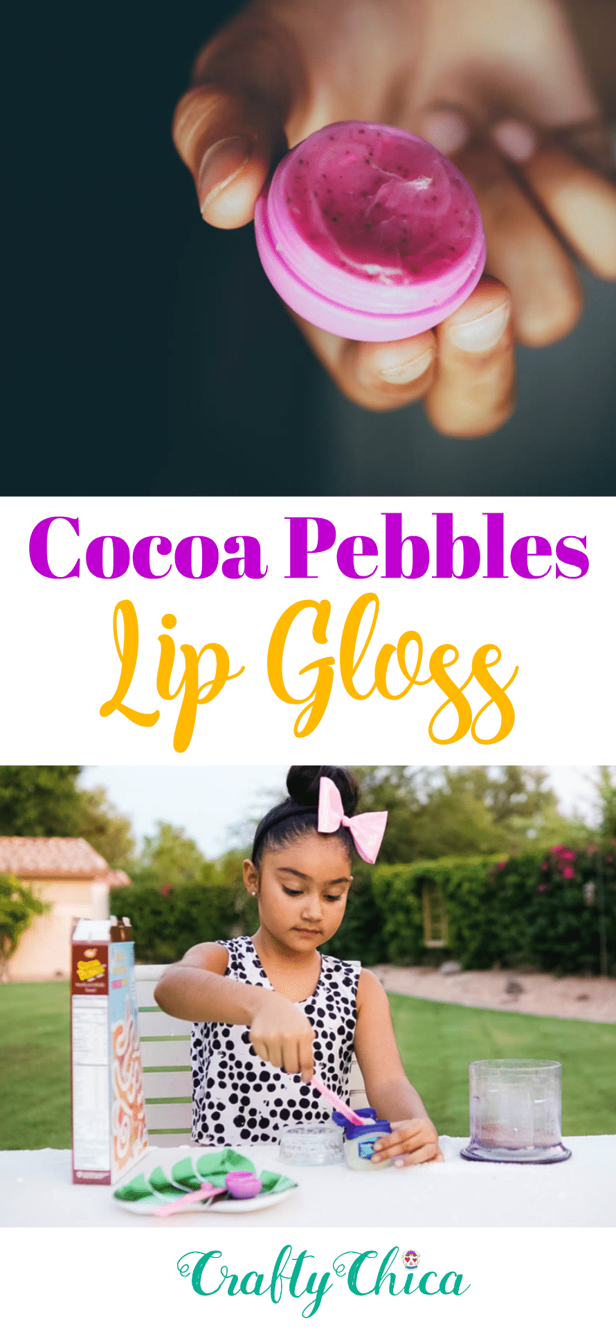 Cocoa Pebbles Lip Gloss. Crafty Chica