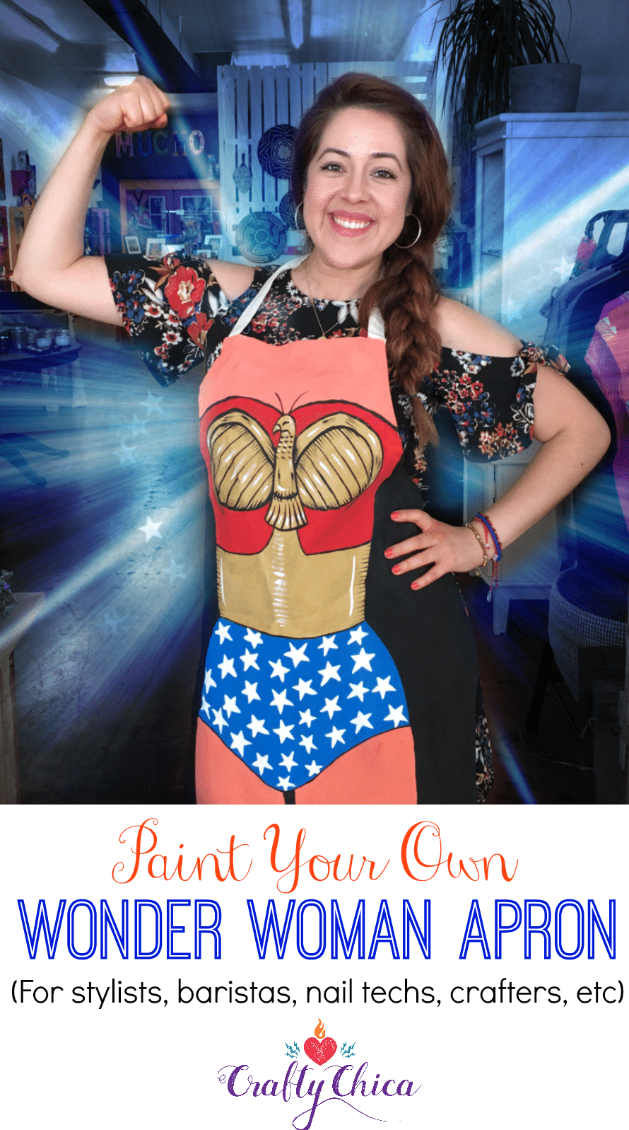 Wonder Woman apron idea!
