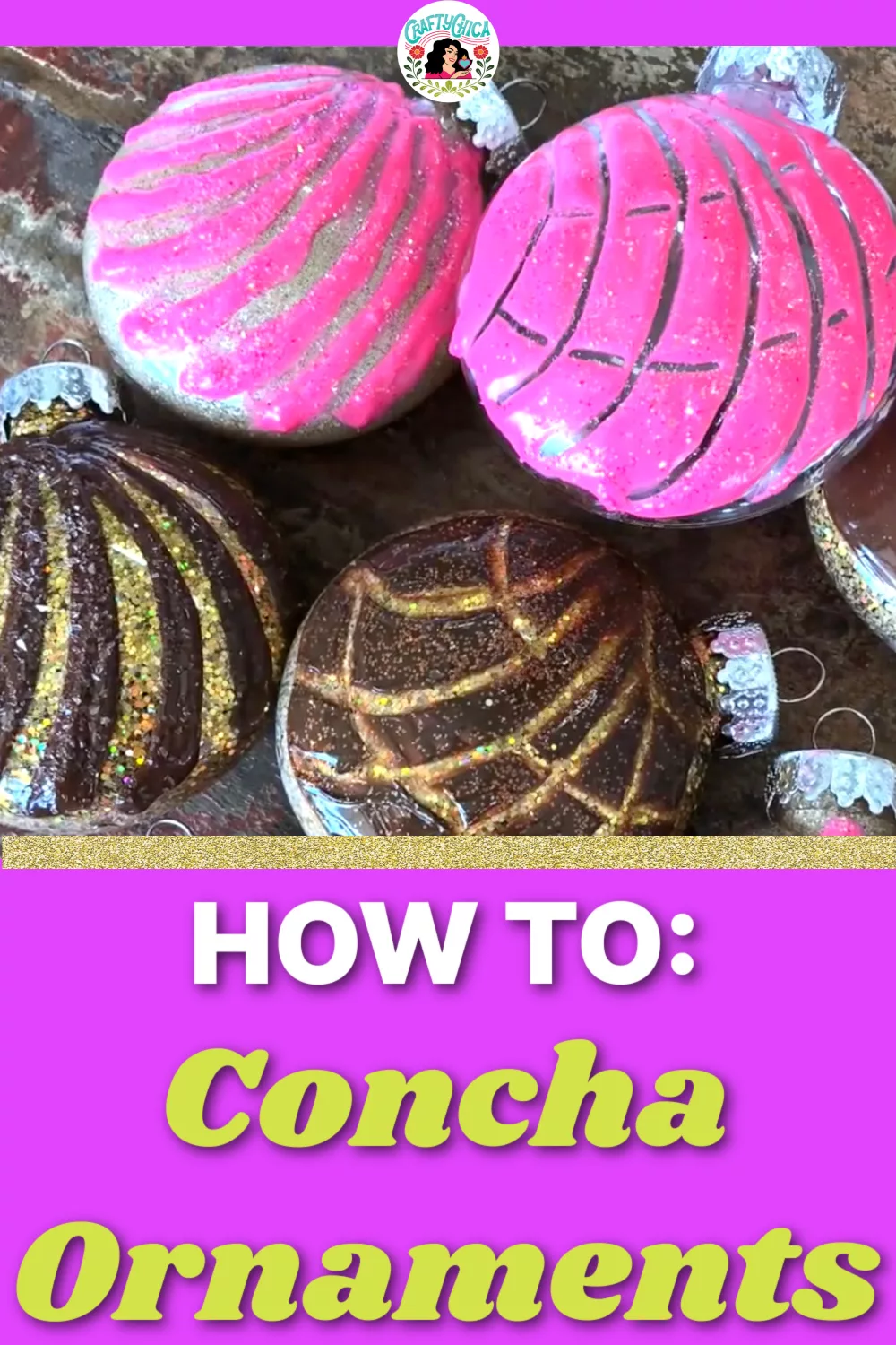 How to make concha ornaments