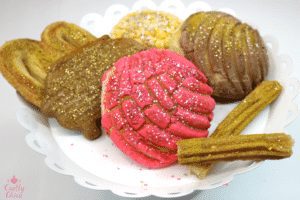 How to make edible glittered conchas, by CraftyChica.com