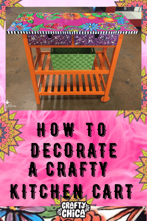 decorat-crafty-kitchen-cart- #craftychica