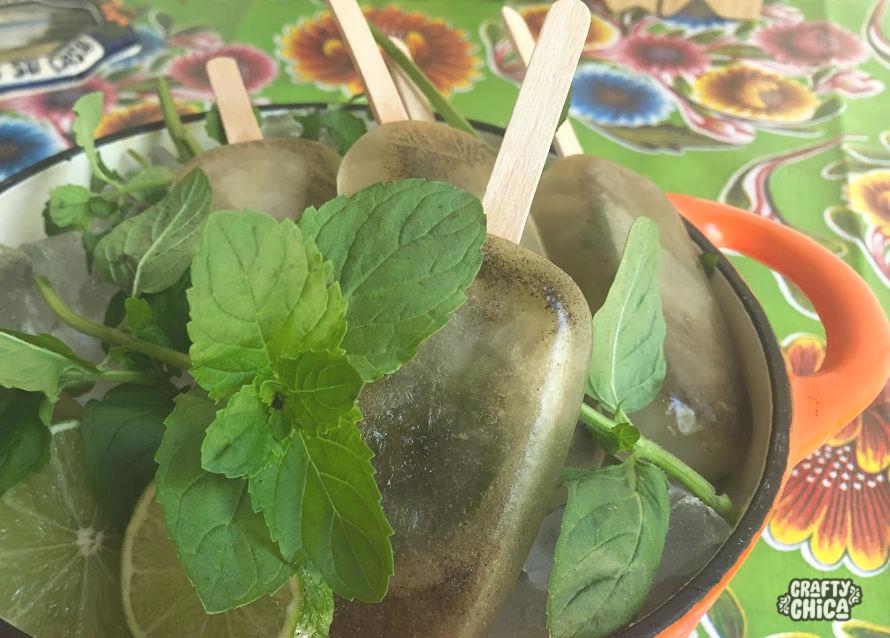 Green Tea Paletas #craftychica #paletaweek #greentea #paletas