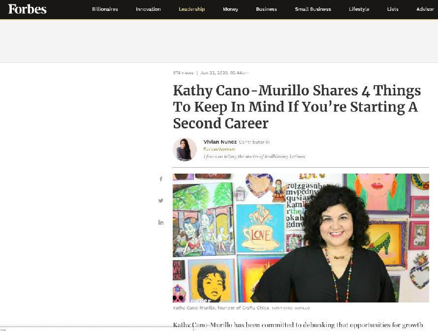 Crafty Chica featured on Forbes #craftychica #latinaentrepreneur