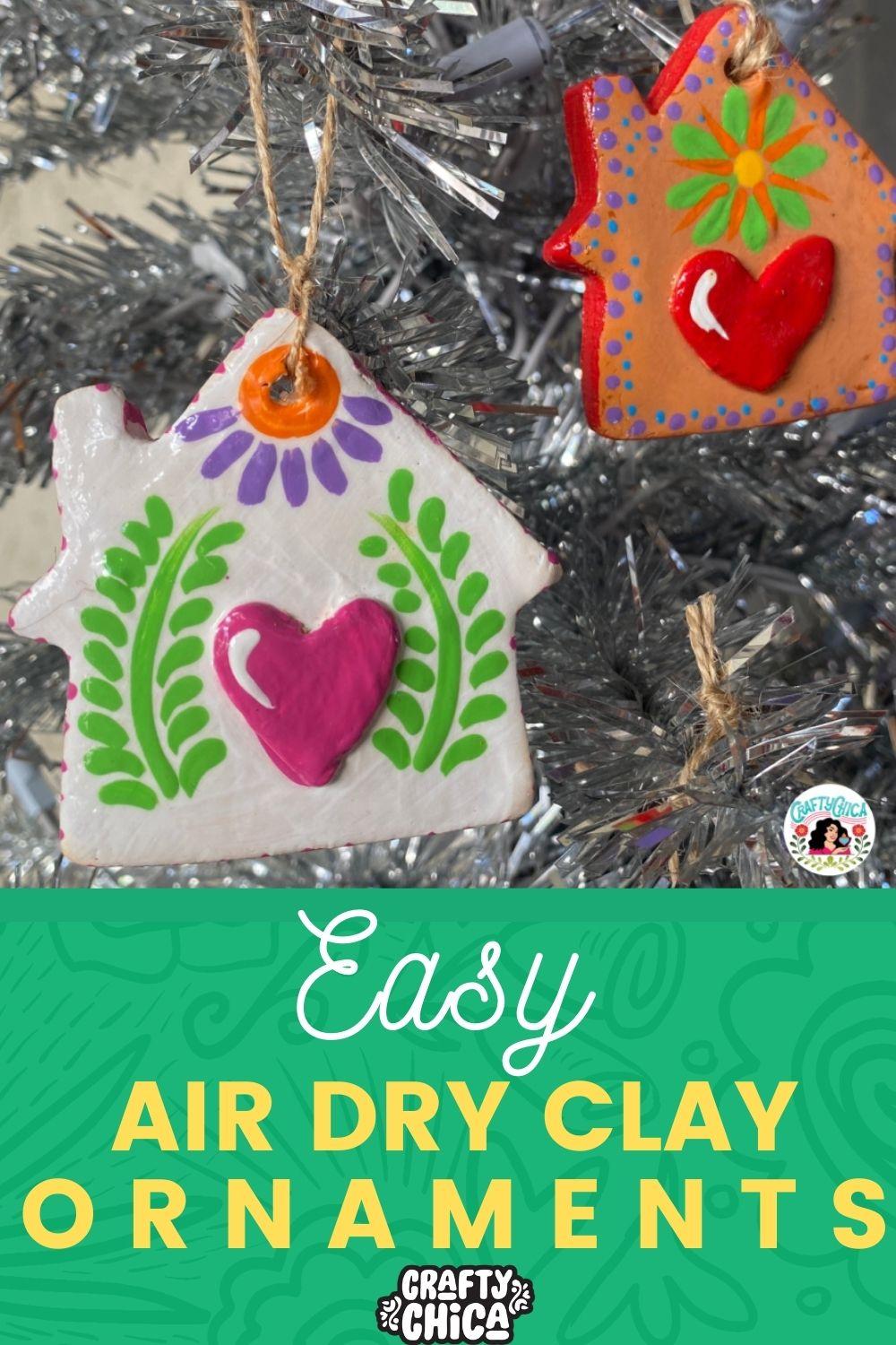 Easy air dry clay ornaments