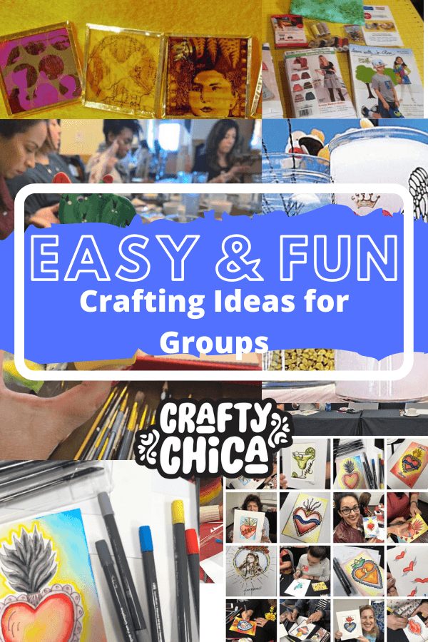 Easy and fun group crafts! #craftychica #groupcraftideas