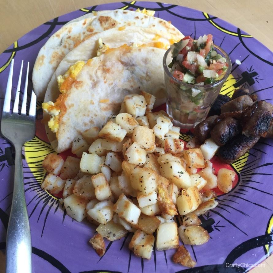 breakfast taco- ground meat recipe- #craftychica #recipes