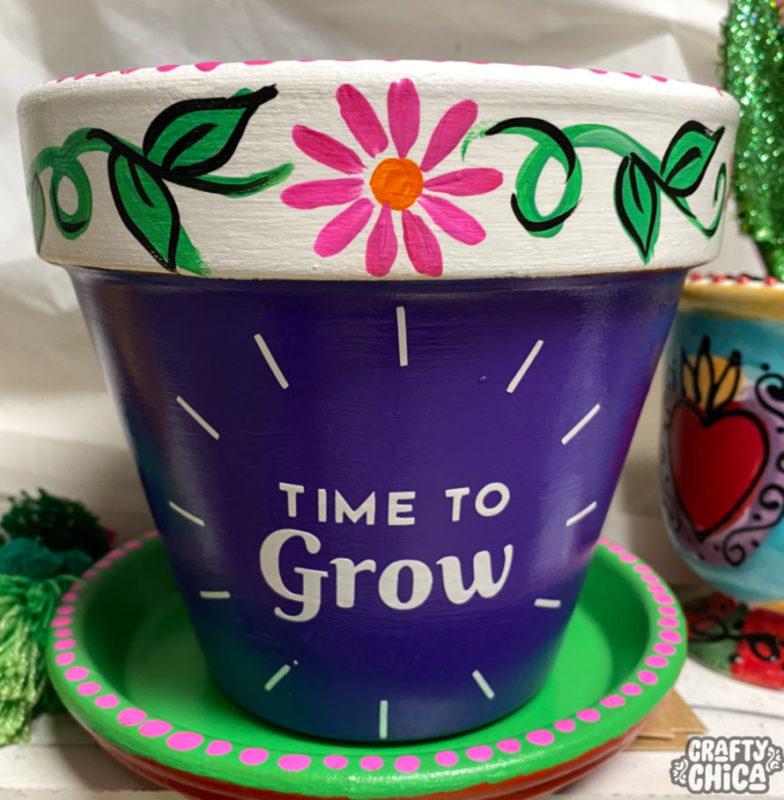 Cricut Joy Projects DIY Flower Pots! Crafty Chica