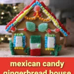 Gingerbread house using Mexican candies.