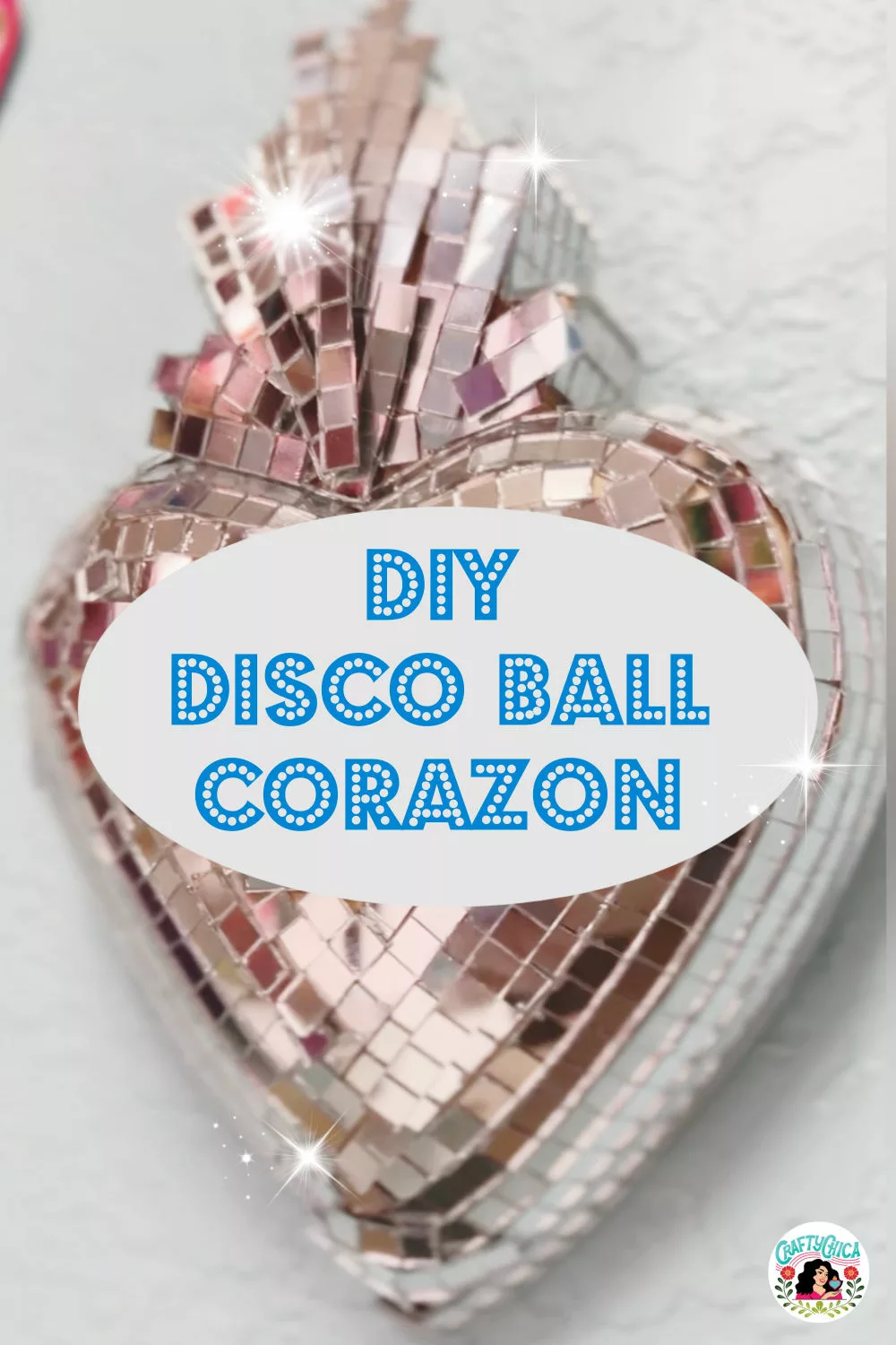 disco inspired heart