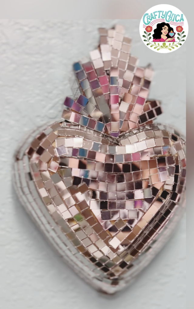 disco ball inspired heart - Spanish Valentine phrases