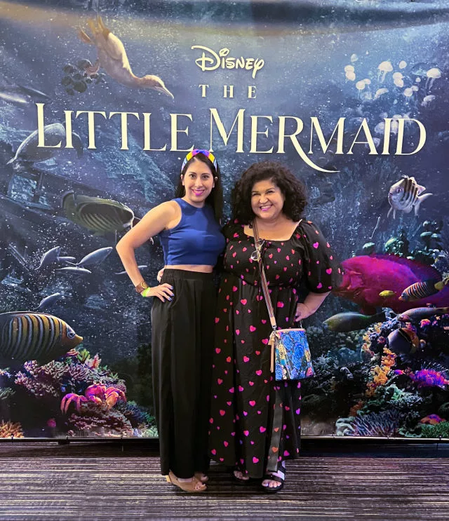Kathy at the Little Mermaid screening