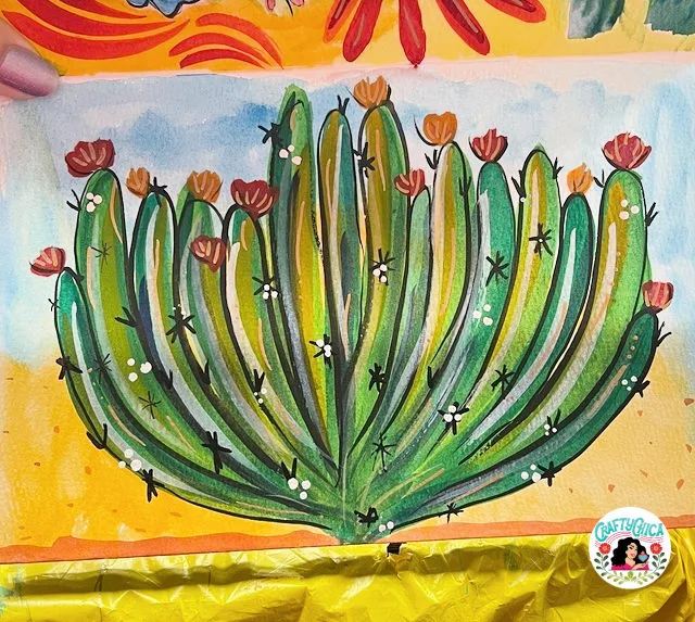 watercolor cactus