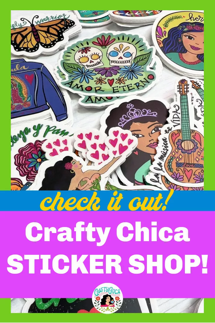 crafty chica sticker shop