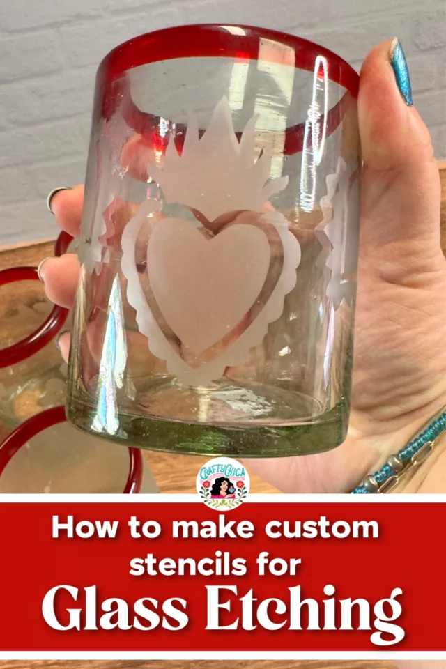 Make your own stencils for glass etching