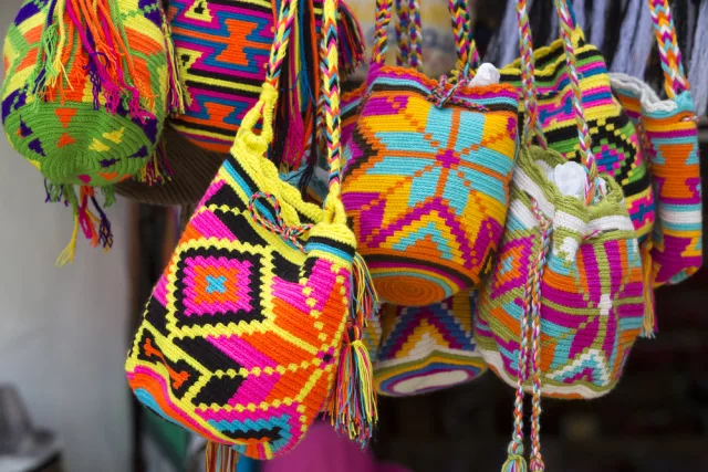 Latin American textiles - wayuu bags