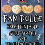 Pinterest image for Pan Dulce Free Printable word search and coloring packet