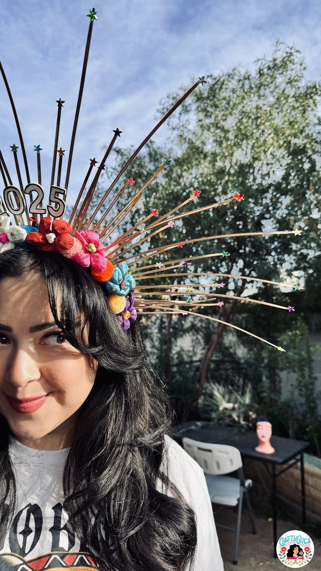 diy new years eve flower crown