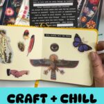 art journaling with stickers