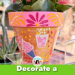 stockers on a flower pot