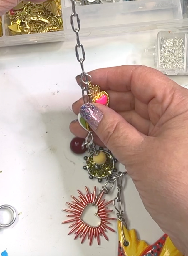 beaded tree charm 