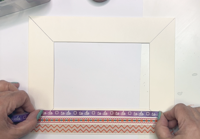 washi tape craft: photo mats