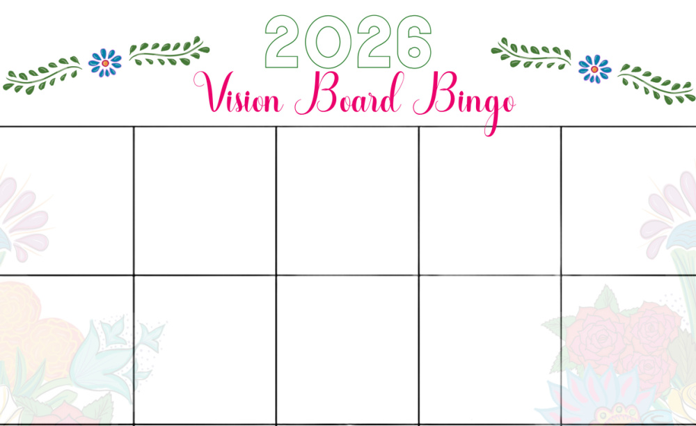 vision board bingo