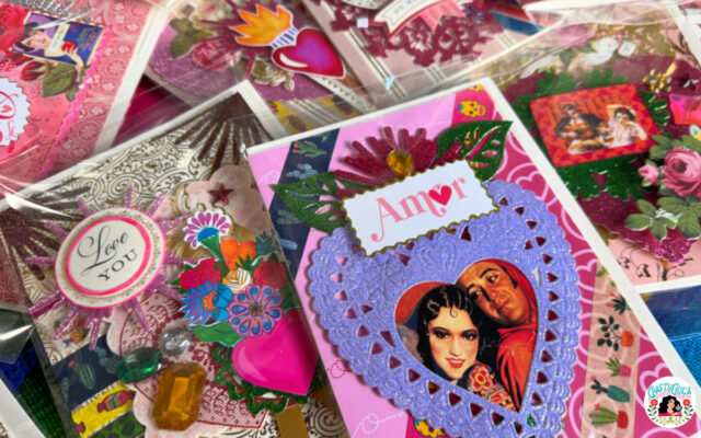 DIY layered Valentine cards
