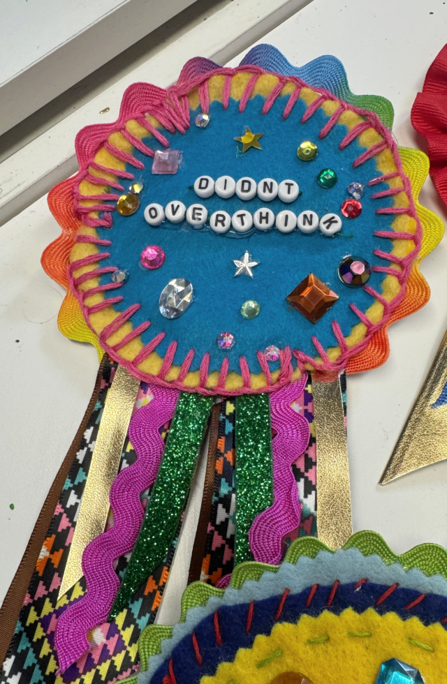 DIY felt merit badge