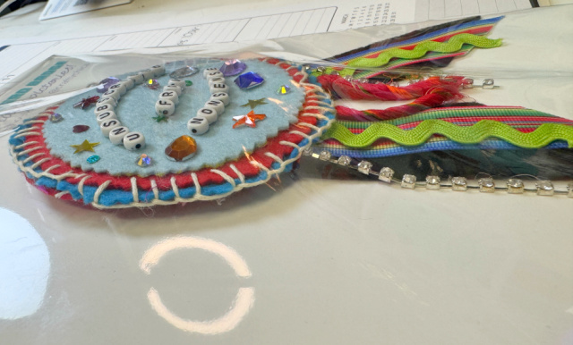 DIY felt merit badge