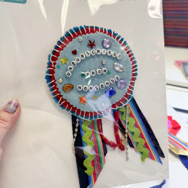 DIY felt merit badge