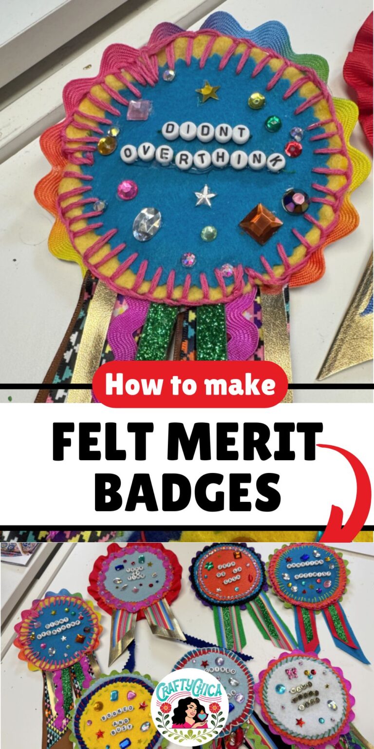 diy felt merit badges